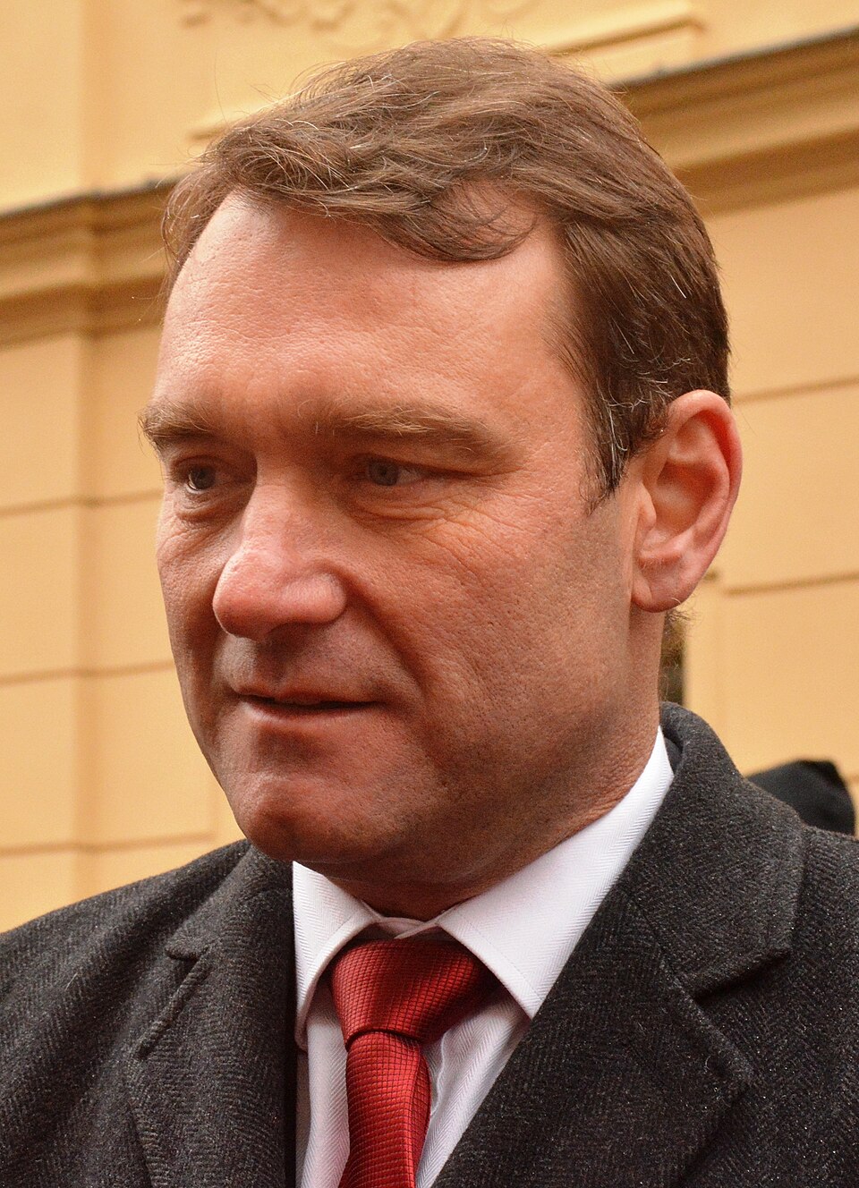 Radim Fiala en un acto público en Praga, 2017.